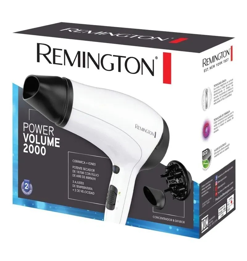 Secador Remington Power Volumen 2000 Con